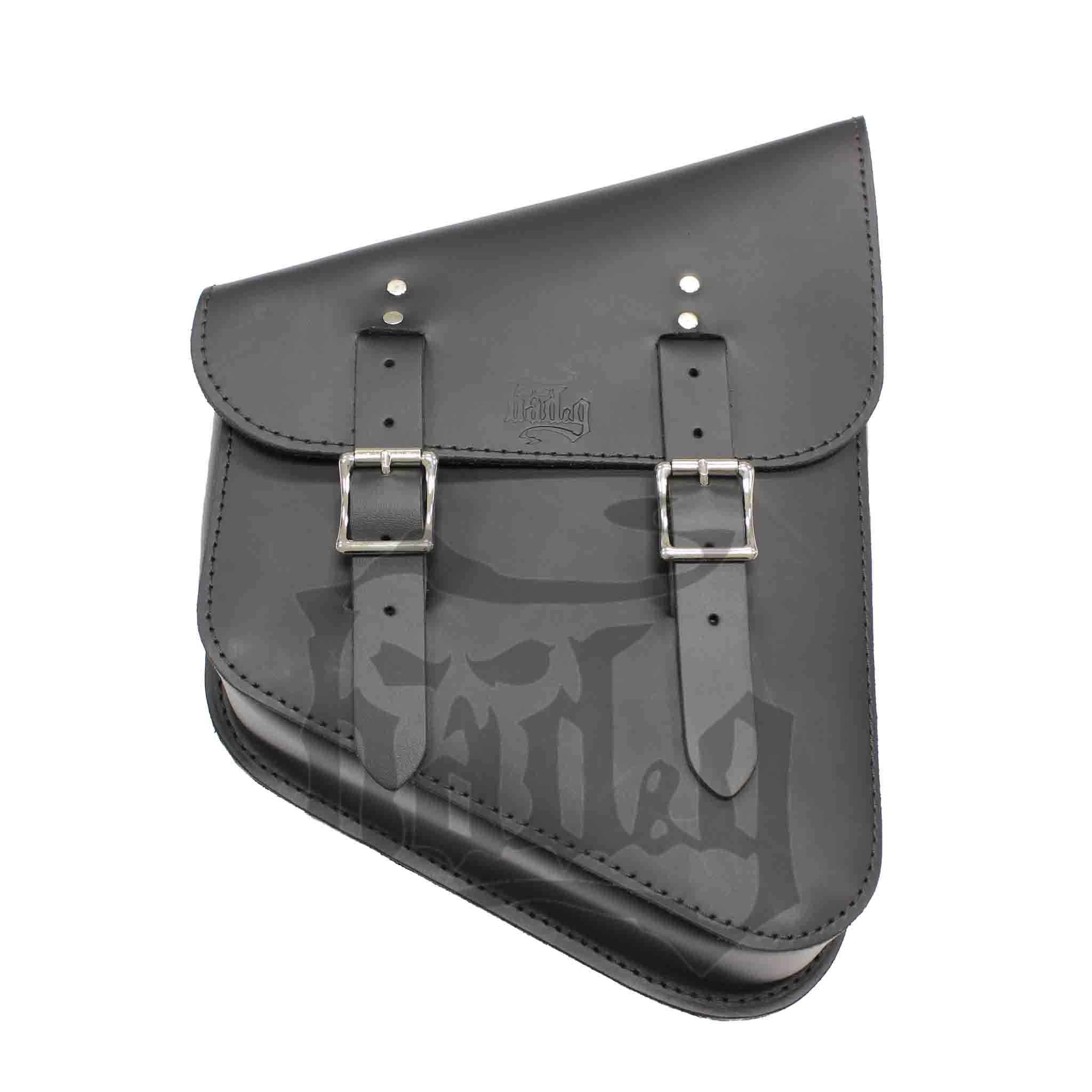 Upgrade your Harley-Davidsonยฎ Hardtail Chopper / Bobber with the SHR01 Right Side Solo Bag. Hand crafted in USA with premium leather and top quality hardware. Durable and stylish, it's the perfect fit for your motorcycle.